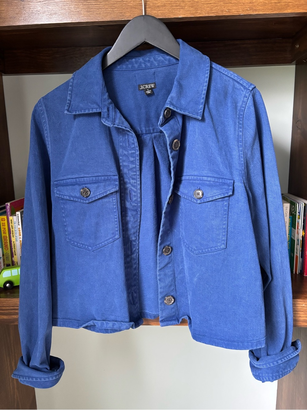 J.Crew Royal Blue Women's Button-Front Jacket